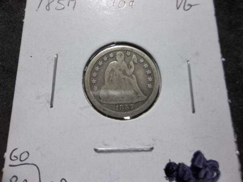 1857 Seated Liberty Dime