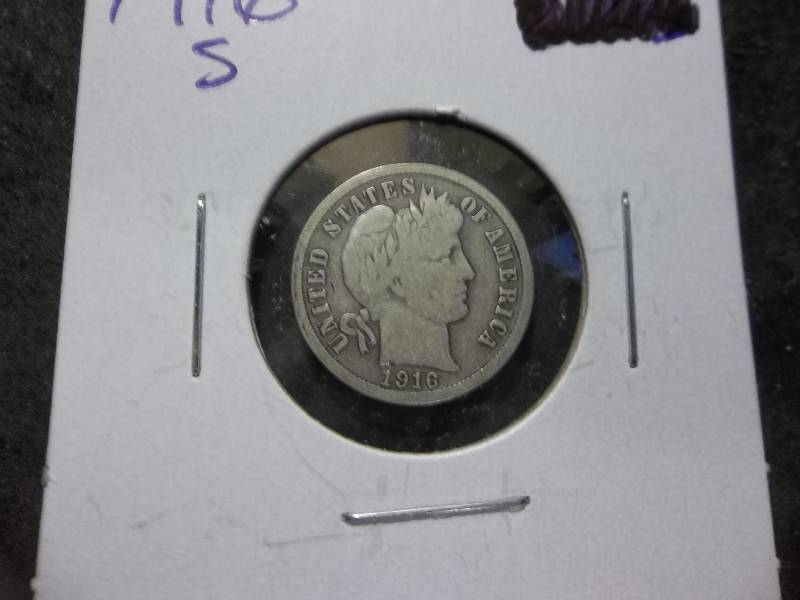 1916 S Barber Dime