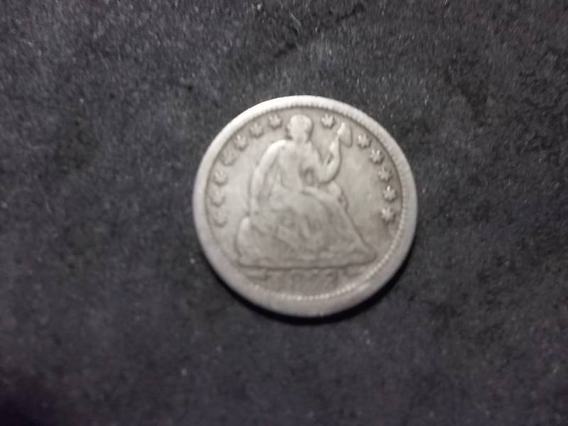 1853  Seated Liberty Half Dime
