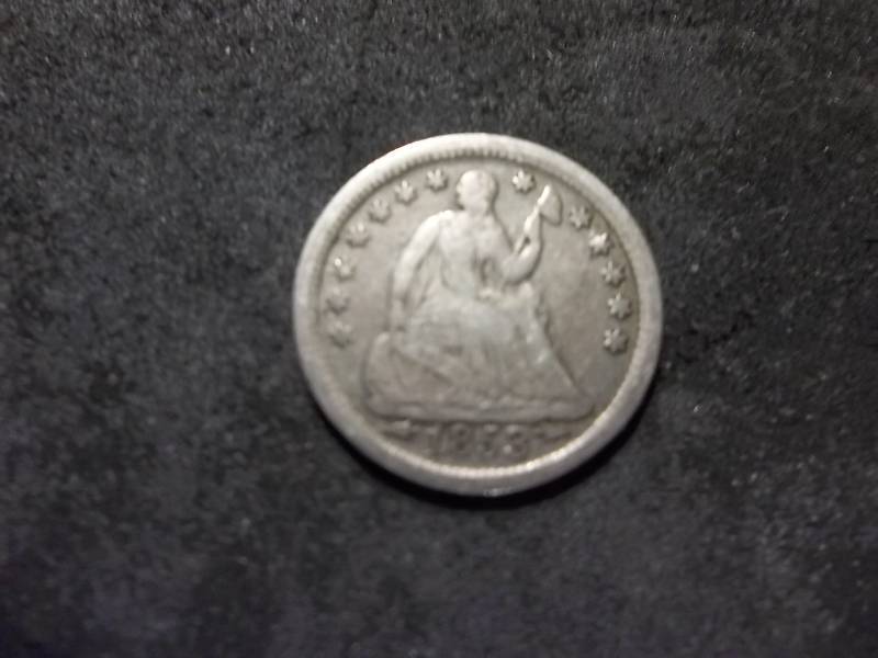 1853  Seated Liberty Half Dime