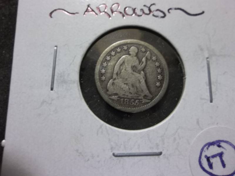 1855 O  Seated Liberty Half Dime