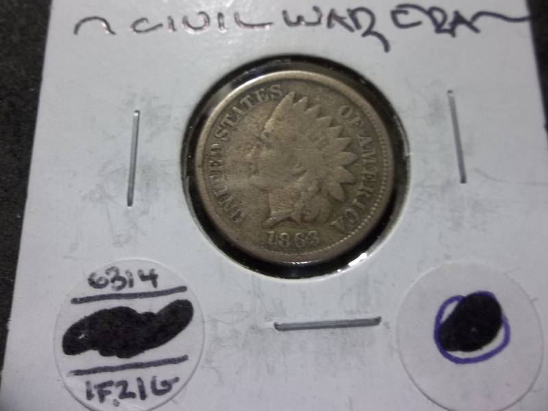 1863 Indian Head Bronze Cent