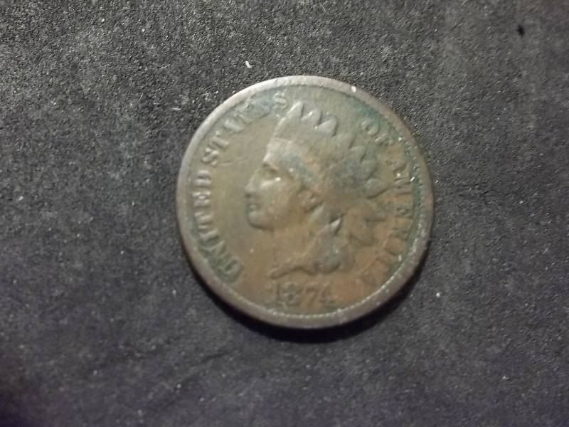 1874 Indian Head Cent