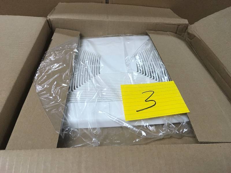 lot 3 image: Broan QTXE080 Nutone 80 CFM 0.3 Sones Energy Star Ceiling Mount Fan - Open Box-not used