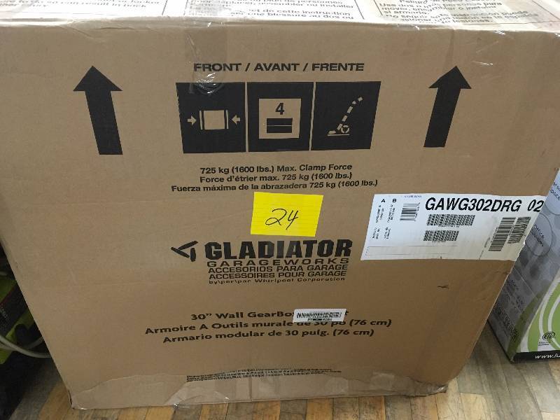 lot 24 image: Gladiator Garageworks Wall GearBo Hammered - Open Box