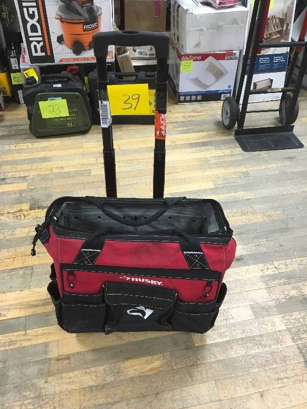 Husky - Tool Bag on wheels - used | KX Real Deals Hastings Auction ...