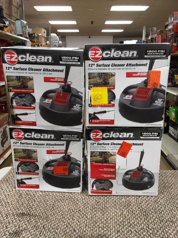 lot 60 image: EZ Clean 12 Surface Cleaner Attachment  - Lot of 4 - Open Box