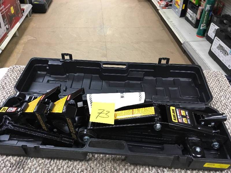 lot 73 image: Torin T82253w Black Jack Trolley Jack With 2 Stands - Open Box