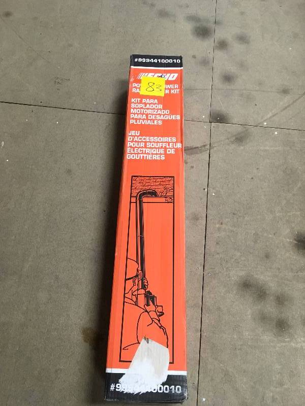 lot 83 image: ECHO Power Blower RAIN Gutter Kit - Open Box