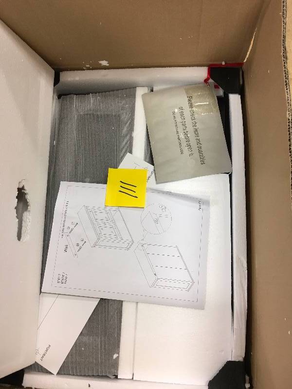 lot 111 image: Elegant Home Fashions Neal Wall Cabine with 2 Doors and 1 Shelf - Open box