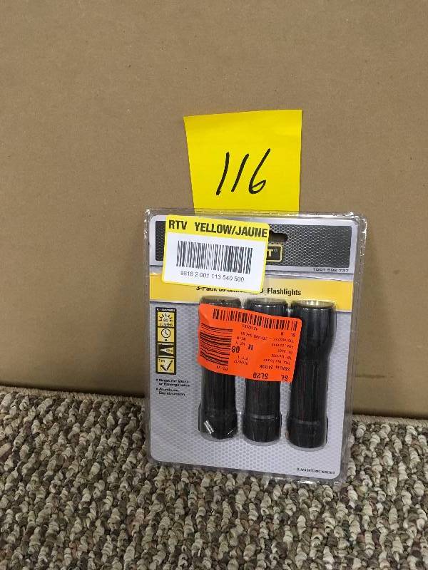 lot 116 image: Defiant Flashlights - Open Box