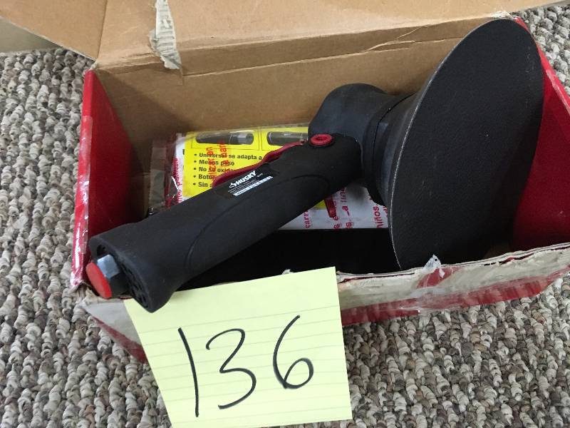 lot 136 image: Husky Dual Action Sander - Open Box