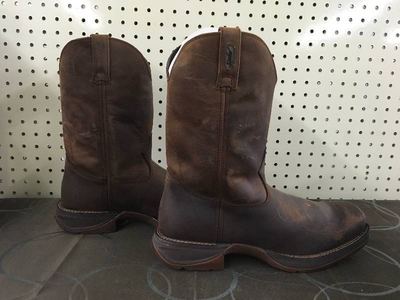 lot 207 image: Durango Mens Rebel Square Toe Boots- Brown 11D, MSRP $180.99