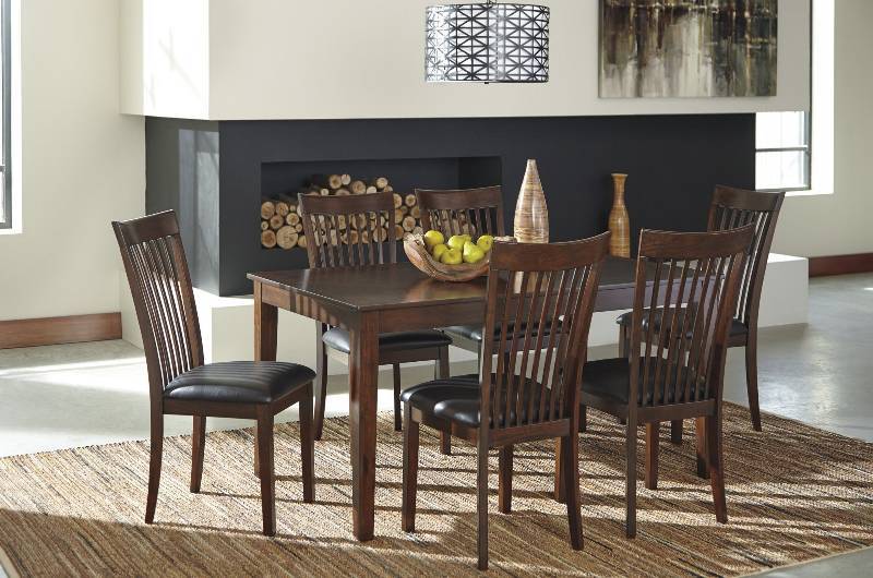 lot 194 image: Ashley Mallenton 7-Pc. Dining Set, MSRP $786.99