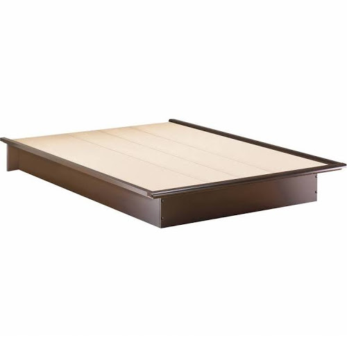 lot 200 image: South Shore Platform Full Bed 54 Choclate Molding, MSRP $159.99