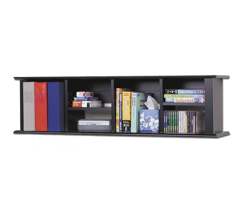 lot 204 image: Prepac Wall Mounted Desk Hutch- Espresso, MSRP $129.99