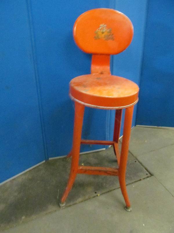 lot 15 image: vintage stool