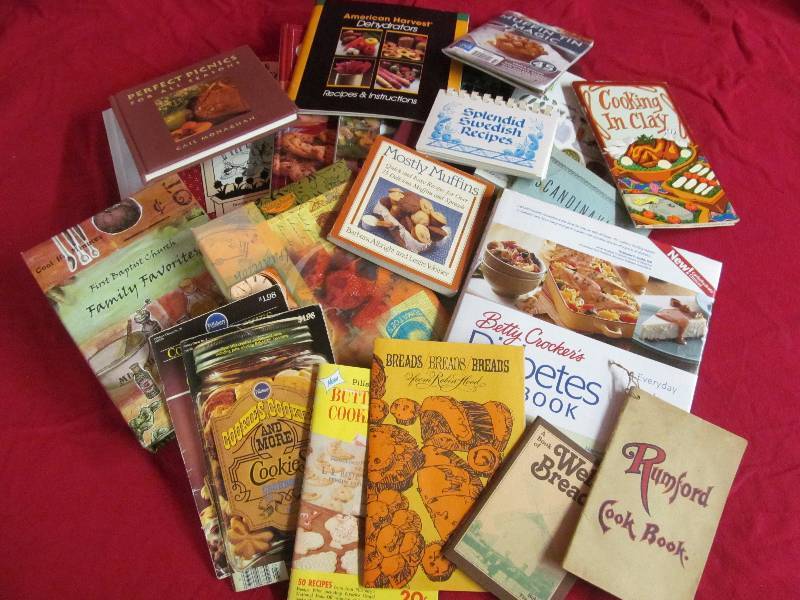 lot 70 image: vintage cookbooks