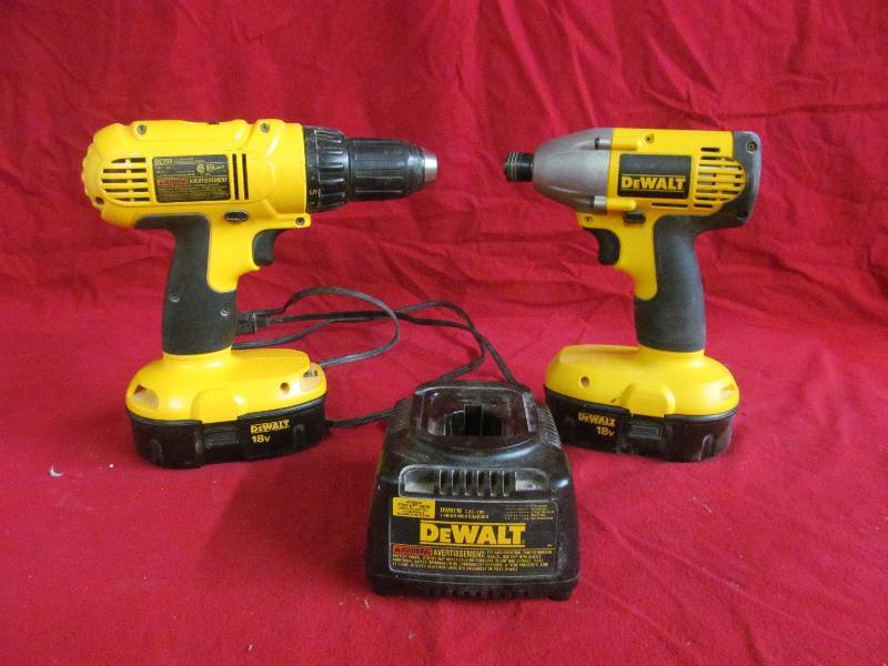 lot 182 image: Dewalt drills,chargers,batteries