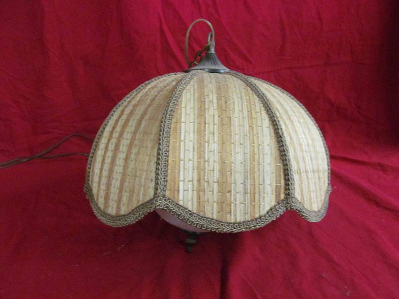 lot 212 image: vintage hanging light