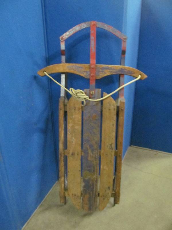 lot 254 image: Vintage Toboggan