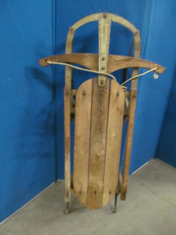 lot 255 image: Vintage Toboggan