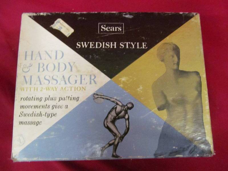 lot 265 image: vintage Sears hand body Massager