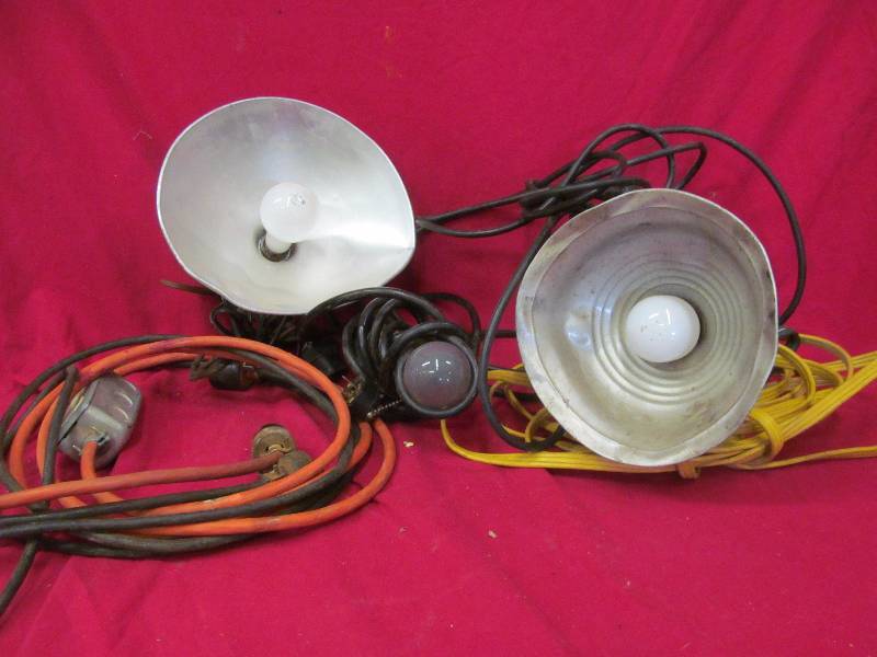 lot 278 image: extension cords, drop lights