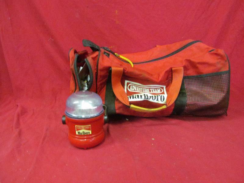 lot 283 image: Marlboro bag, lantern