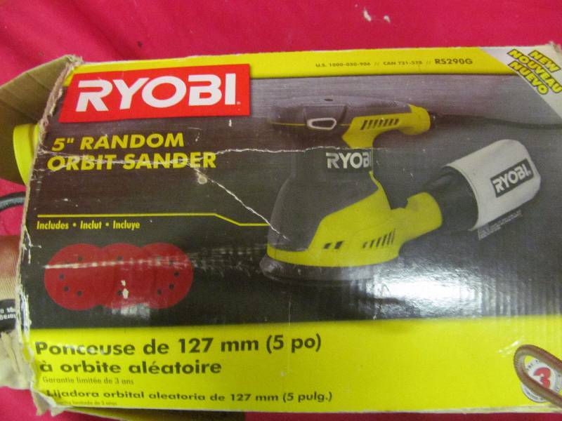 lot 295 image: Ryobi orbit sander