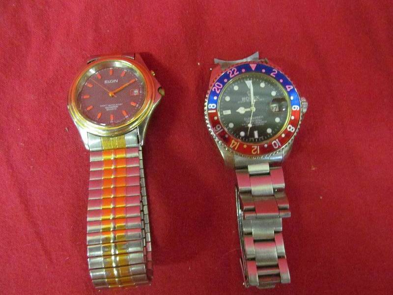 lot 306 image: Elgin, Rolex Reproduction watches