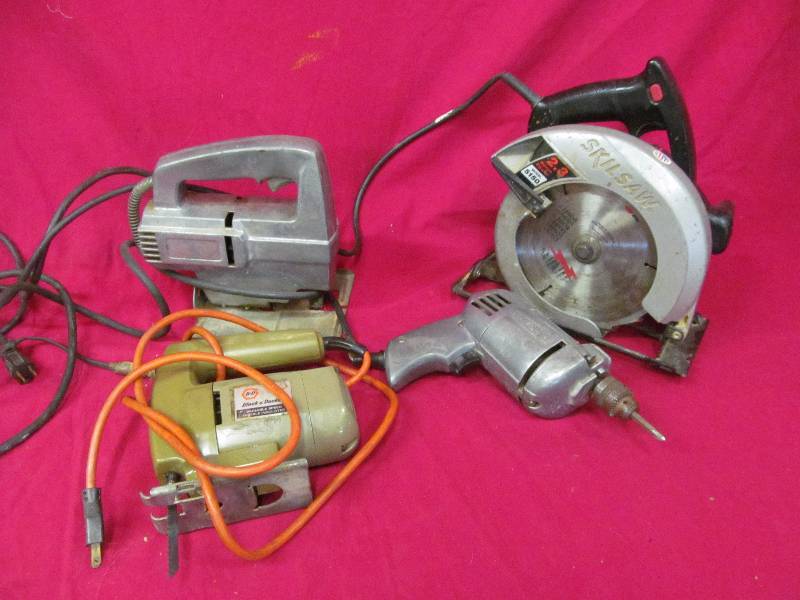lot 323 image: Skilsaw, Jig saw, drill