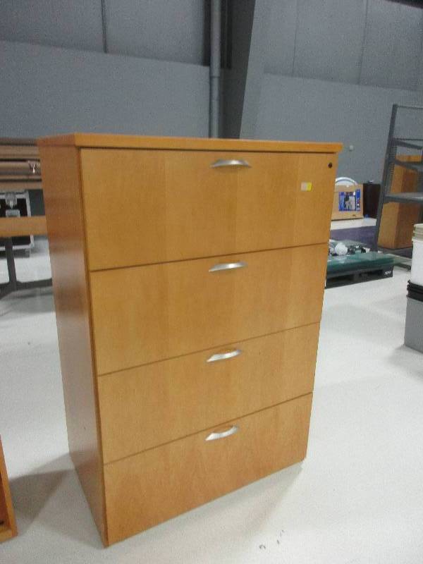 lot 73 image: Wooden File Cabinet