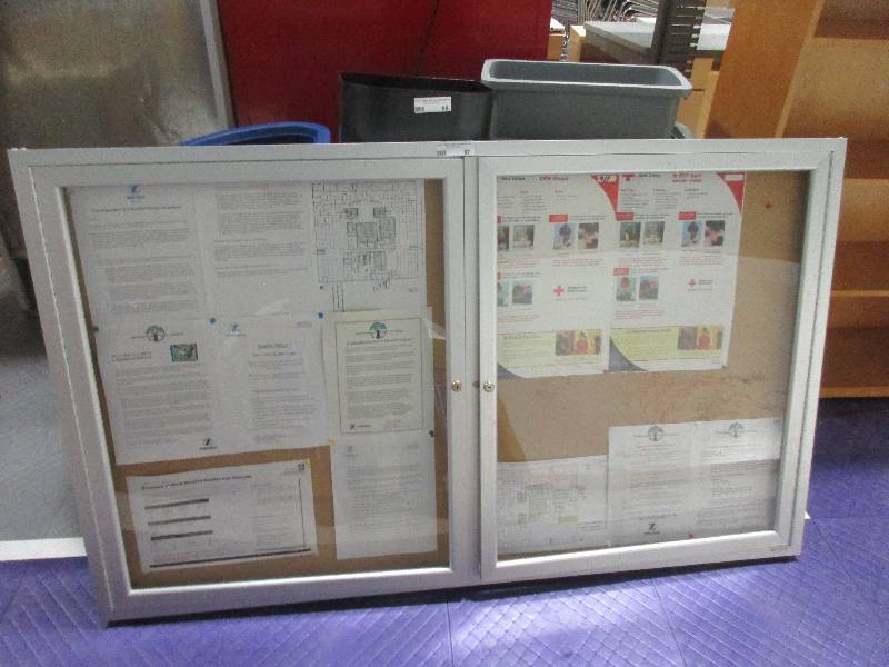 lot 87 image: Corkboard Cabinet
