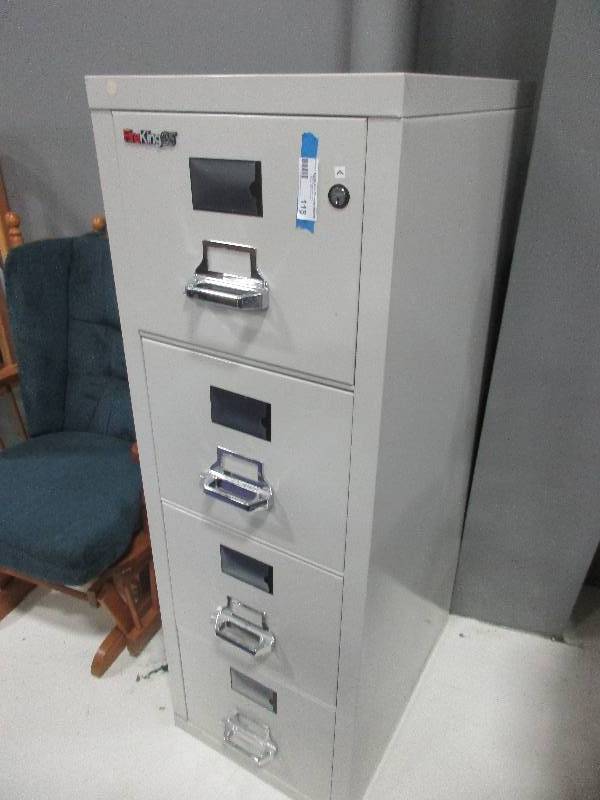 lot 118 image: Fire King File Cabinet