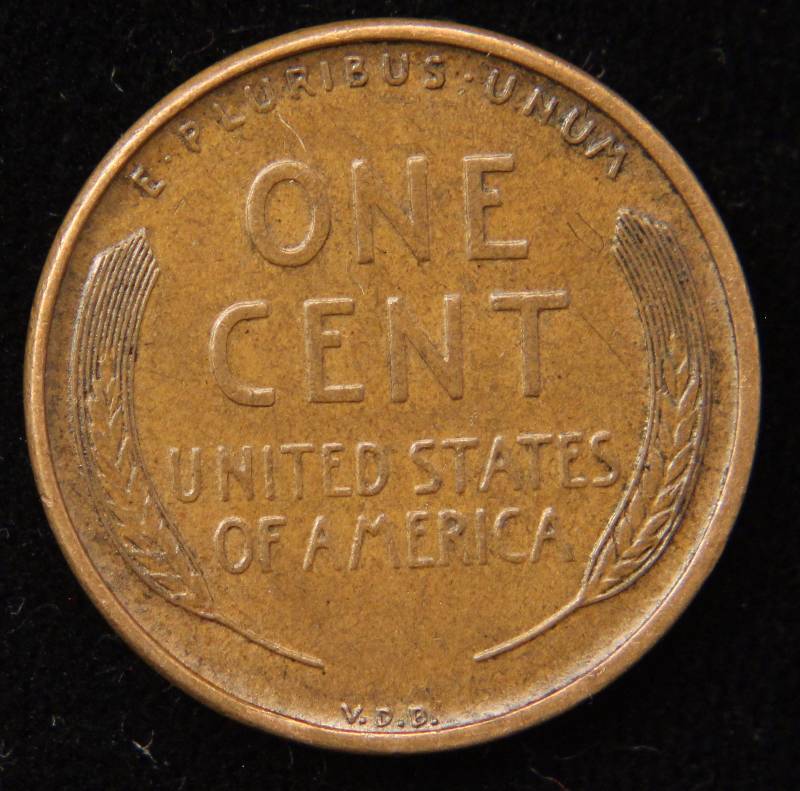 1909 VDB WHEAT CENT AU