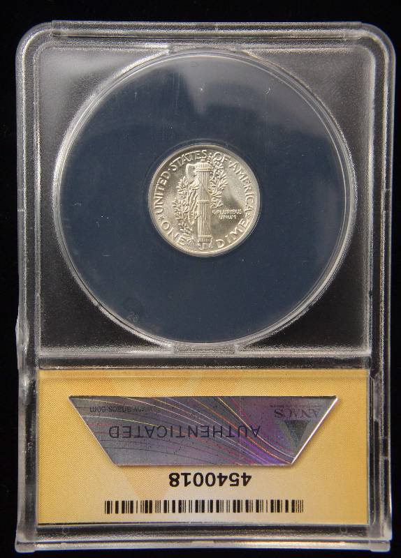 1940 MERCURY SILVER DIME MS64 ANACS