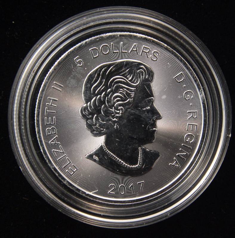 2017 CANADA SILVER LYNX 1 TROY OZ. .9999 FINE SILVER IN AIRTITE