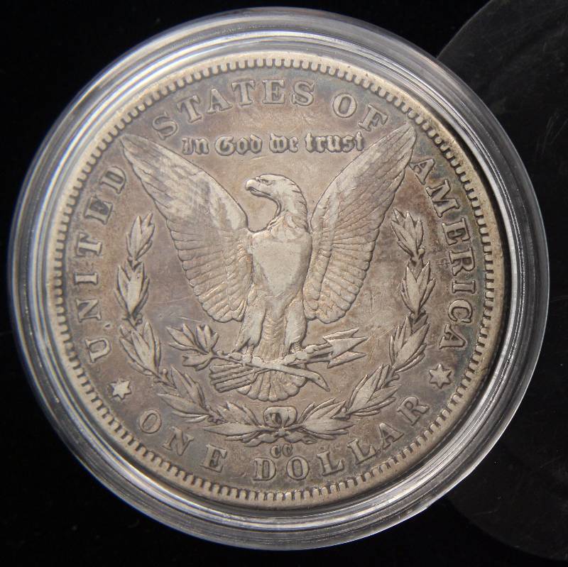 1890-CC CARSON CITY MORGAN SILVER DOLLAR VF NICELY TONED