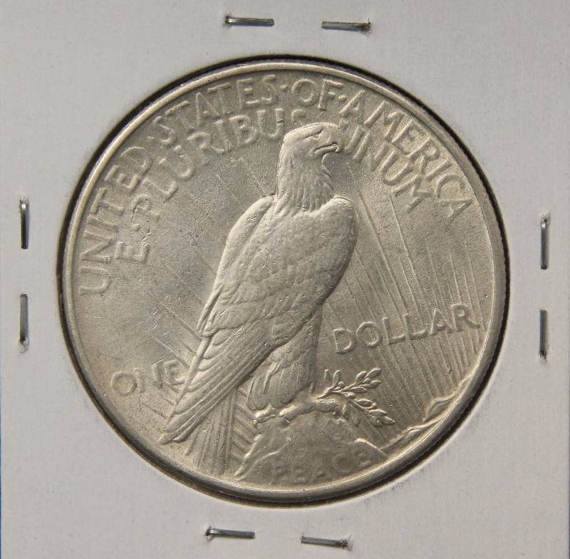 1925 PEACE SILVER DOLLAR UNC.