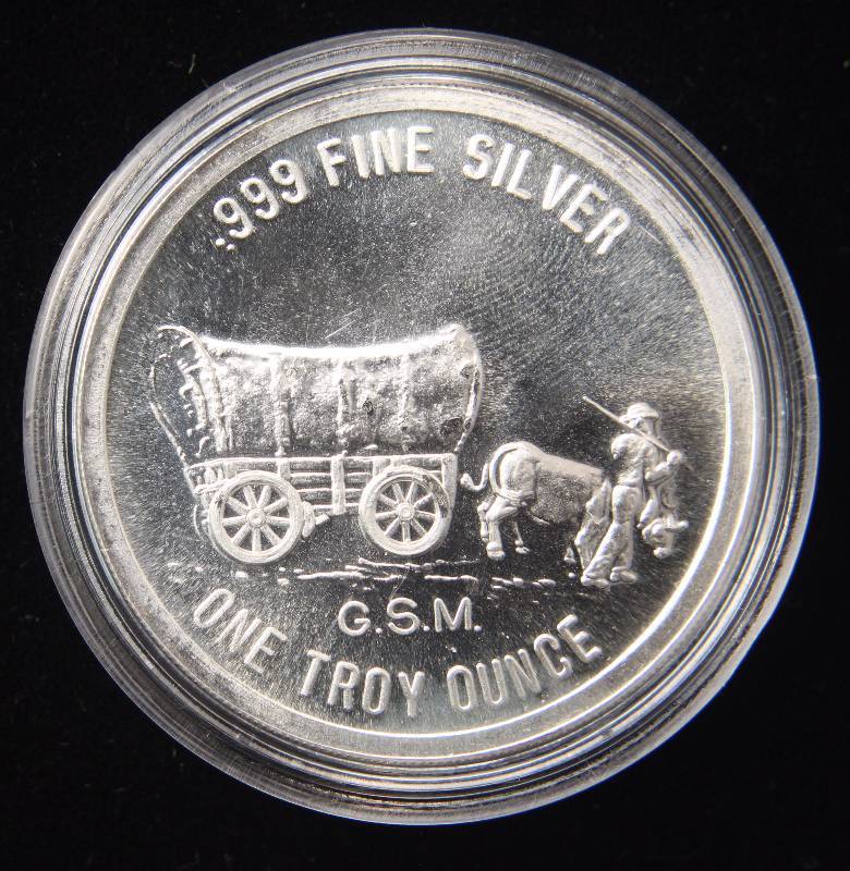 1 TROY OZ. .999 FINE SILVER PROSPECTOR GOLDEN STATE MINT IN AIRTITE