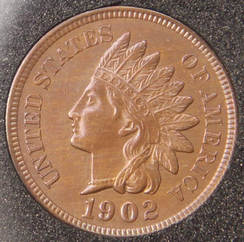 1902 INDIAN HEAD CENT MS66RB NCGS