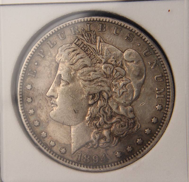 1894-S MORGAN SILVER DOLLAR MS63 ANGS