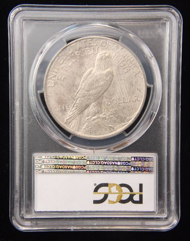 1922 PEACE SILVER DOLLAR MS61 PCGS