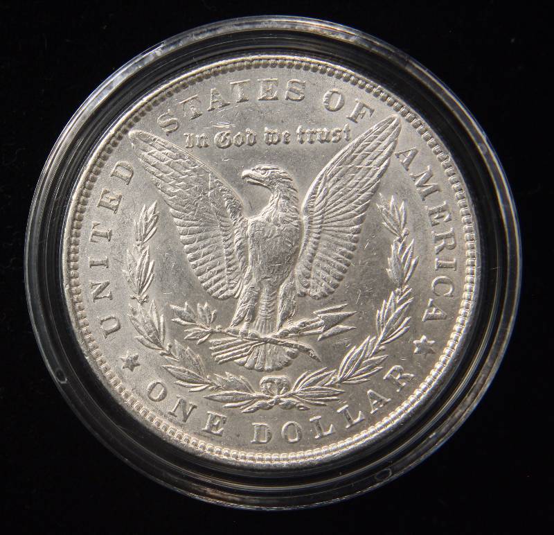 1887 MORGAN SILVER DOLLAR UNC IN AIRTITE HOLDER