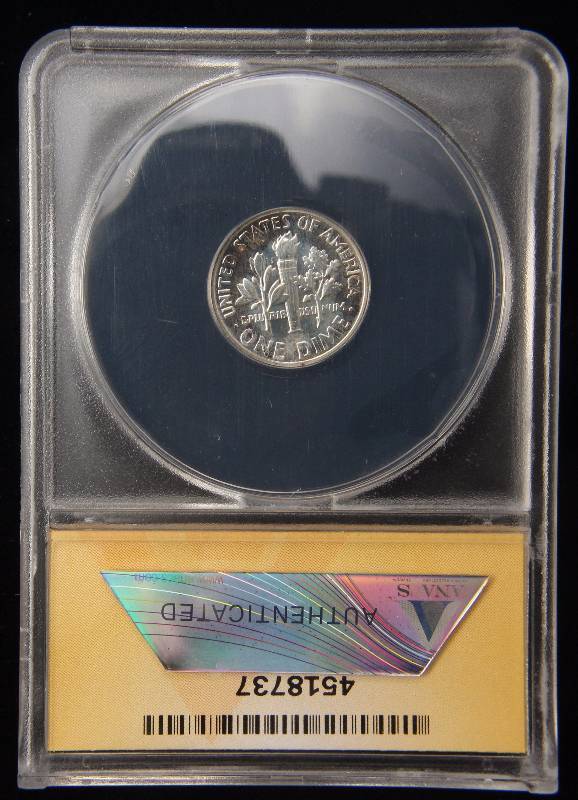 1954 PROOF ROOSEVELT SILVER DIME PF65 ANACS