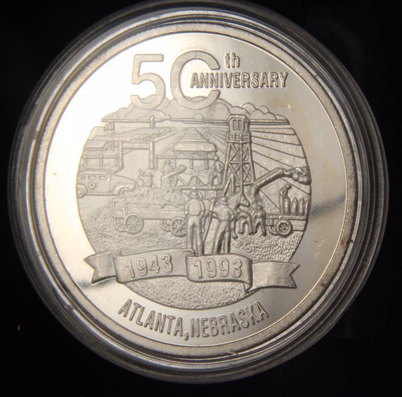 1 TROY OZ. .999 FINE SILVER CAMP ATLANTA IN AIRTITE