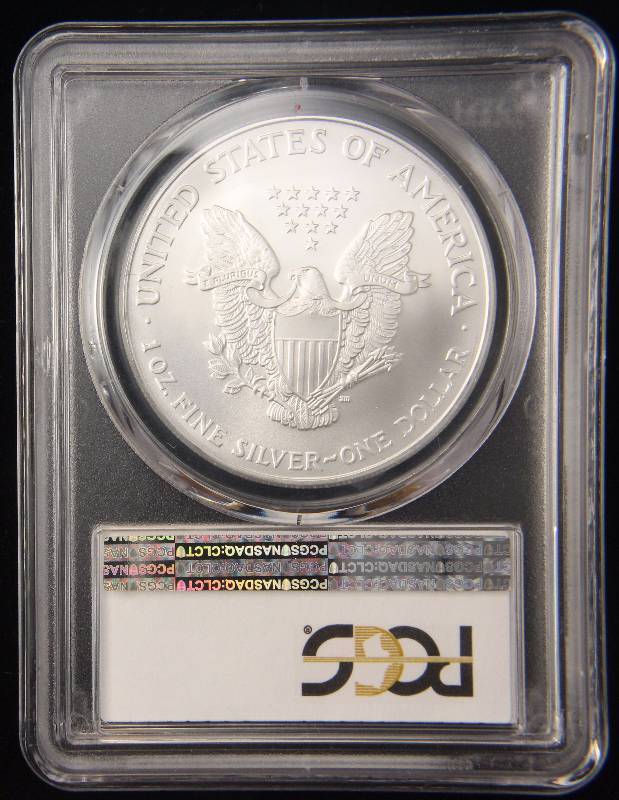 2007 AMERICAN SILVER EAGLE 1 TROY OZ. .999 FINE SILVER MS69 PCGS