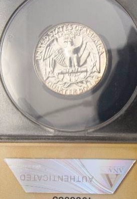 1957 PROOF WASHINGTON SILVER QUARTER PF66 ANACS