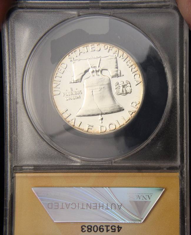 1962 PROOF FRANKLIN SILVER HALF DOLLAR PF66 ANACS